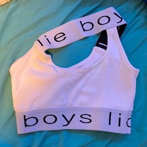 Boys lie asymmetrical sports bra
